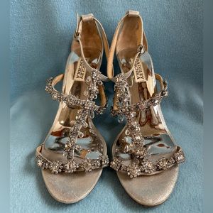 Badgley Mischka Women's Cascade II Dress Sandal with crystals